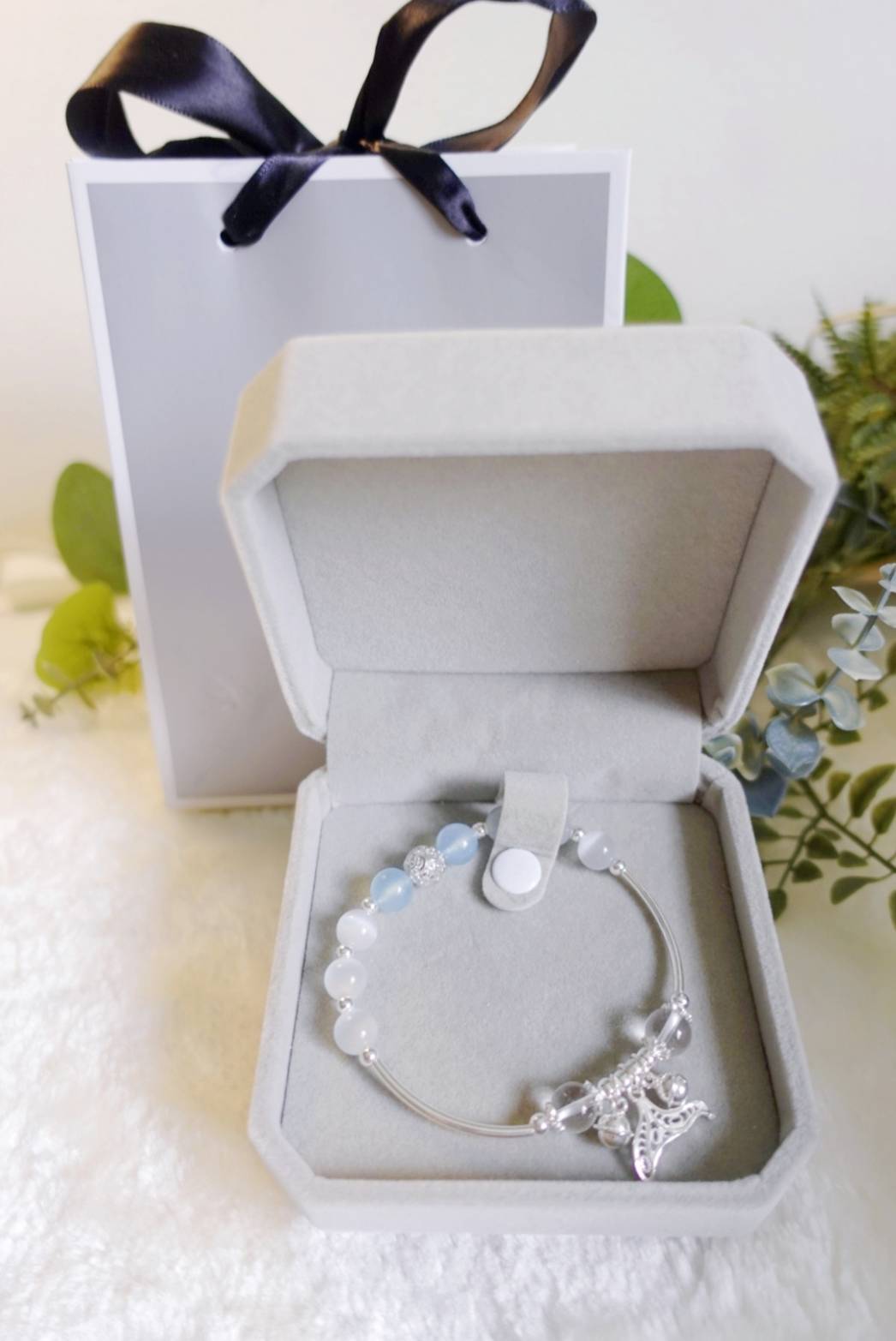 The Little Mermaid Crystal Bracelet (Blue/Pink)