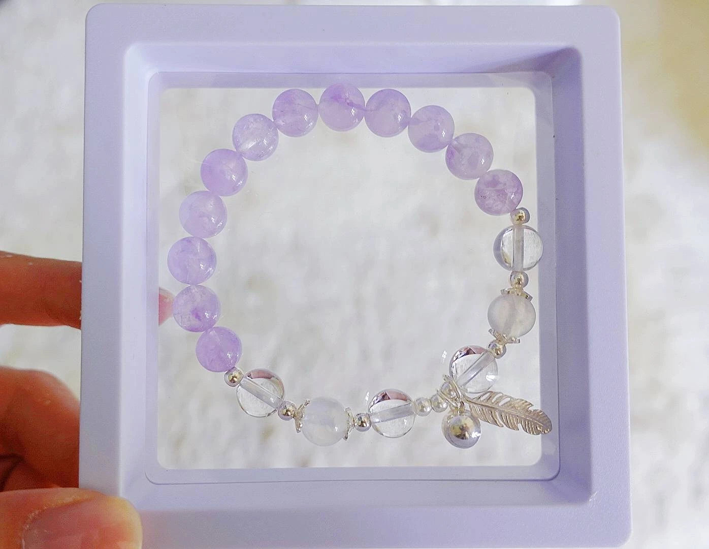 エンジェルフェザー ラベンダーアメジスト ブレスレット