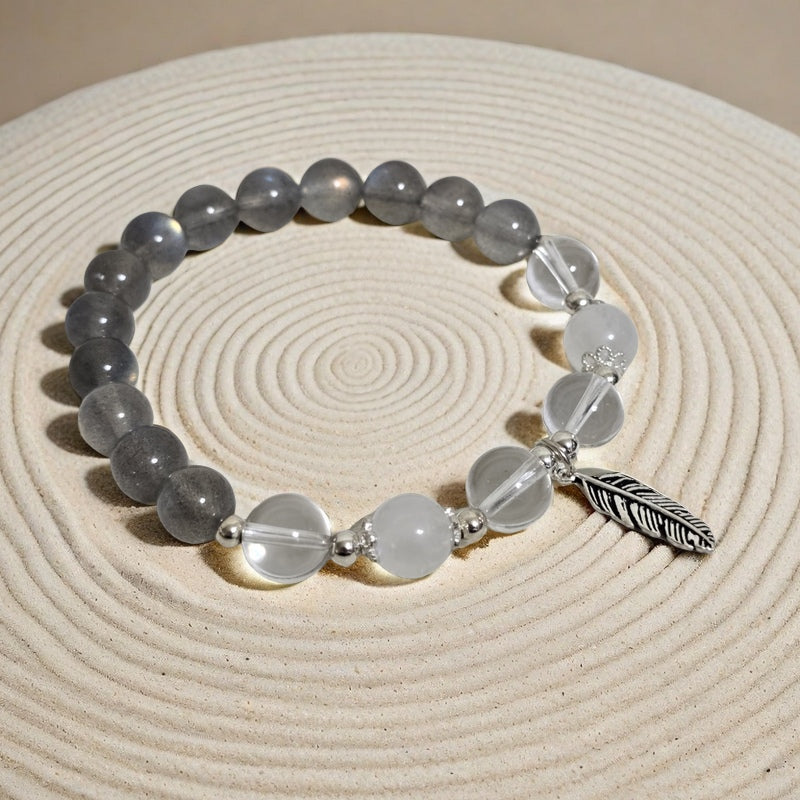 Moon Lover Gray Moonstone Bracelet