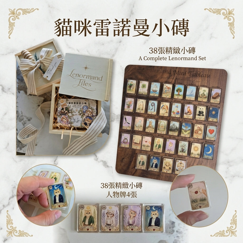 貓咪雷諾曼小磚 Lenormand Tiles｜開放預購中!